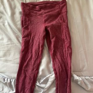 Lululemon Heathered Pink Leggings